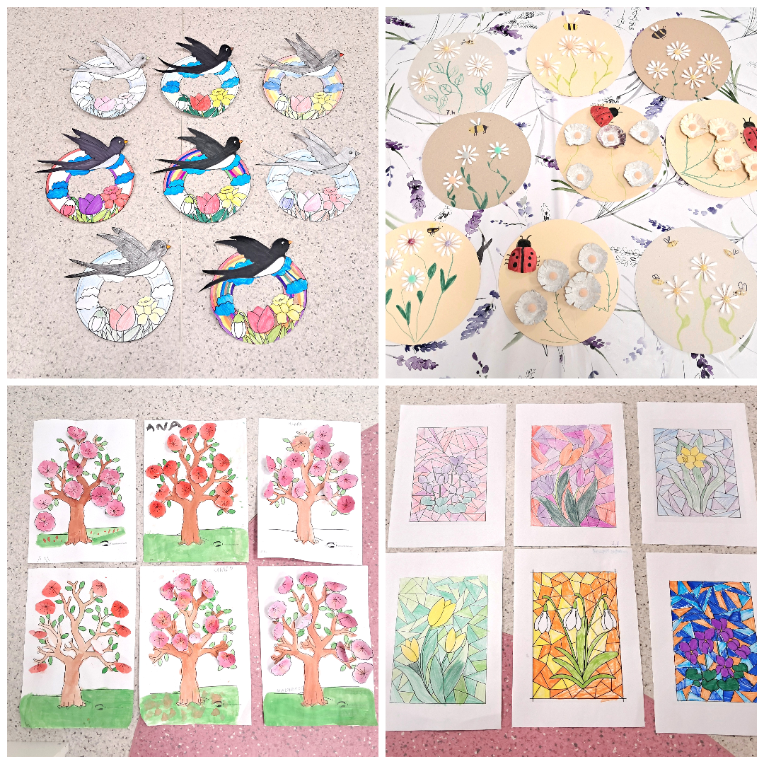 Slika 1. Kreativni proljetni radovi korisnika